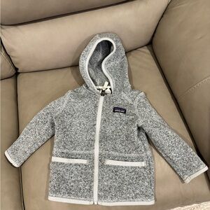Patagonia Gray Kids Better Sweater hooded zipper jacket